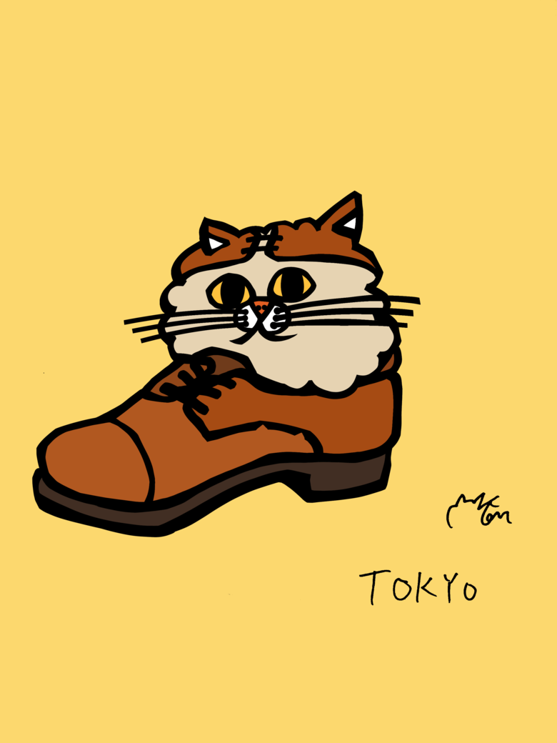東京都のご当地ネコ（革ぐつネコ）