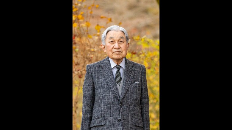 上皇さまの近影（12月8日撮影 宮内庁提供）