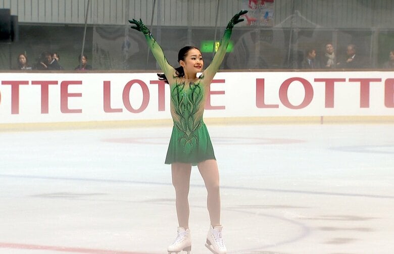 高得点で首位発進した島田麻央のショート