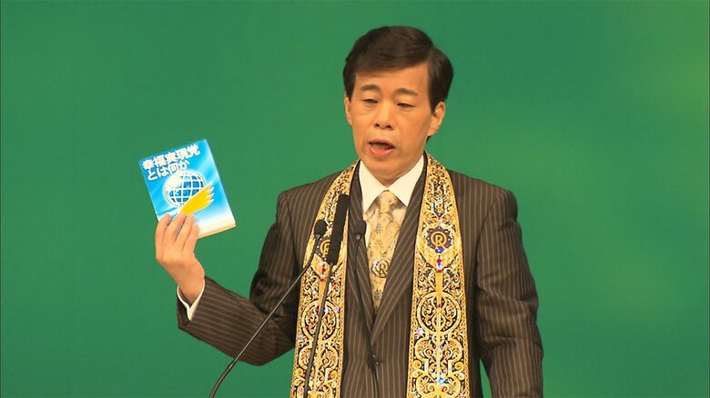 講演する大川隆法氏（2009年7月）