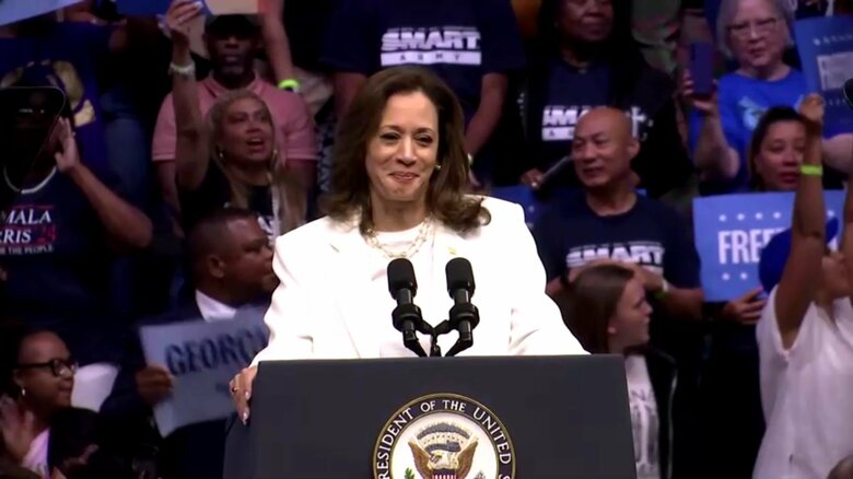 ハリス氏の発言内容に保守系メディアから「意味不明」と批判が相次いだ