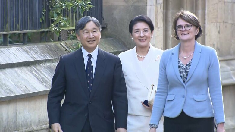 オックスフォードの街を散策された両陛下