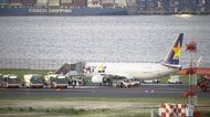 福岡行きスカイマーク機が羽田空港に緊急着陸　タイヤに不具合か　C滑走路が閉鎖