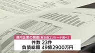 2021年度上半期 鹿児島県内企業倒産件数23件 集計開始以来3番目の少数