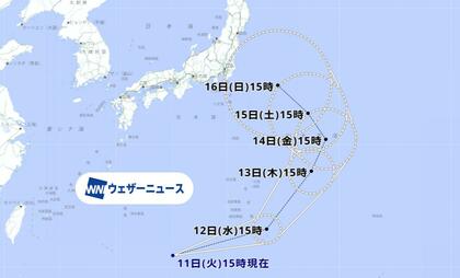 新たな「熱帯低気圧」日本の南海上に発生　日本列島に近づくおそれも