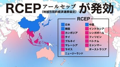 解説】世界3割の巨大経済圏RCEP9割超の品目で関税