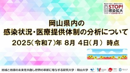 【岡山大学】岡山県内の感染状況・医療提供体制の分析について(2025年8月4日現在)