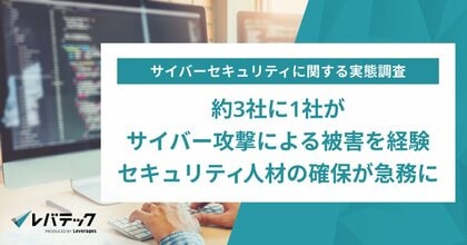 約3社に1社がサイバー攻撃による被害を経験、セキュリティ人材の確保が急務に