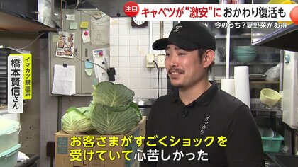 キャベツが1カ月で1/3に値下がり！きゅうり、なす、オクラなどの