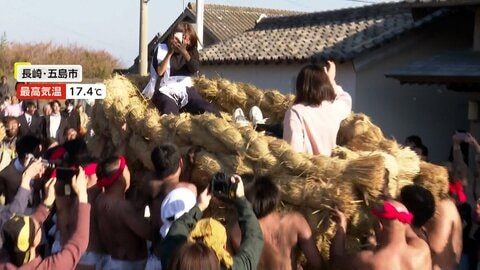 関東から西は春の陽気も北日本では厳しい寒さ　札幌市では雪深い公園でマラソン大会　長崎・五島市では豊作豊漁祈る“奇祭”