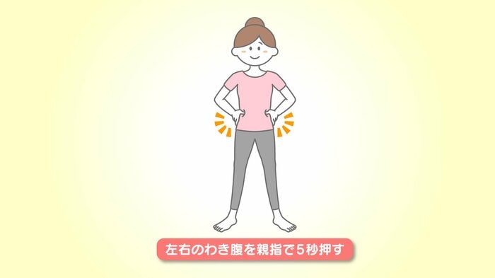 わき腹プッシュ