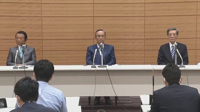細田派・麻生派・竹下派の共同会見・9月2日