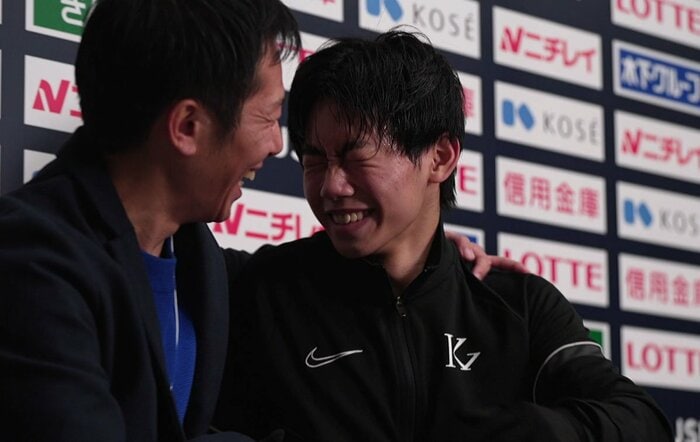 キスクラで喜びが爆発した蛯原