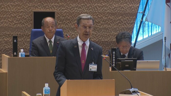 笹島町長（1日　入善町議会）