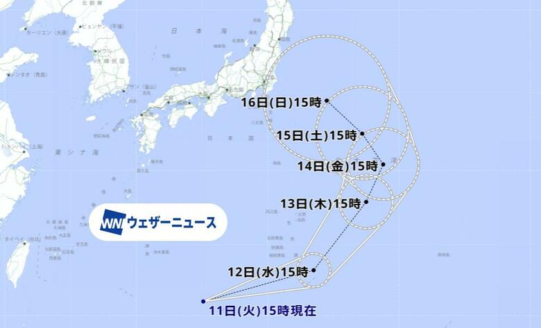 新たな「熱帯低気圧」日本の南海上に発生　日本列島に近づくおそれも｜FNNプライムオンライン