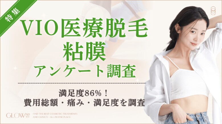 【グロウナビ】【調査】VIO医療脱毛の“粘膜キワ”はどこまで？68％がIラインのキワまで処理、痛みは62％が「麻酔なしで痛かった」