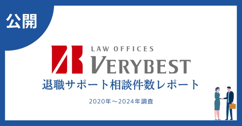 退職サポートの利用実態と地域差が明らかにベリーベスト法律事務所が2020年~2024年の相談データを公開