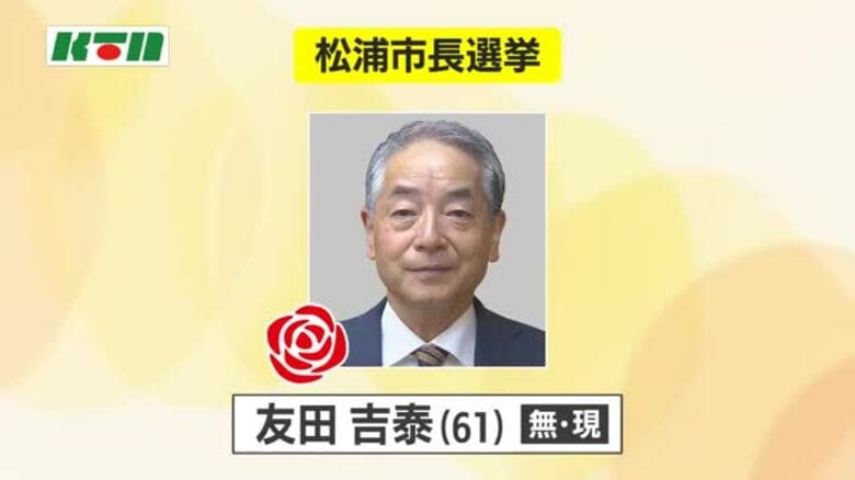無所属で現職の友田吉泰さん（61）が3選　任期満了に伴う松浦市長選【長崎県】｜FNNプライムオンライン