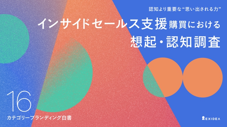 【カテゴリーブランディング白書 vol.16】インサイドセールス支援の市場、明確に想起されるブランドがないなかで、代行支援のセレブリックスが選定・信頼・導入検討シェアで首位