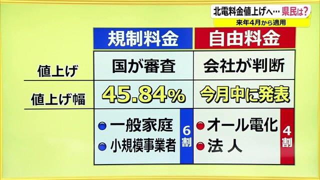 値上げに国の審査が必要なのが「規制料金」、電力会社が値上げを判断できるのが「自由料金」