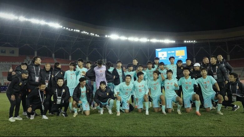 中国16歳以下代表の選手（提供：中国サッカー協会）