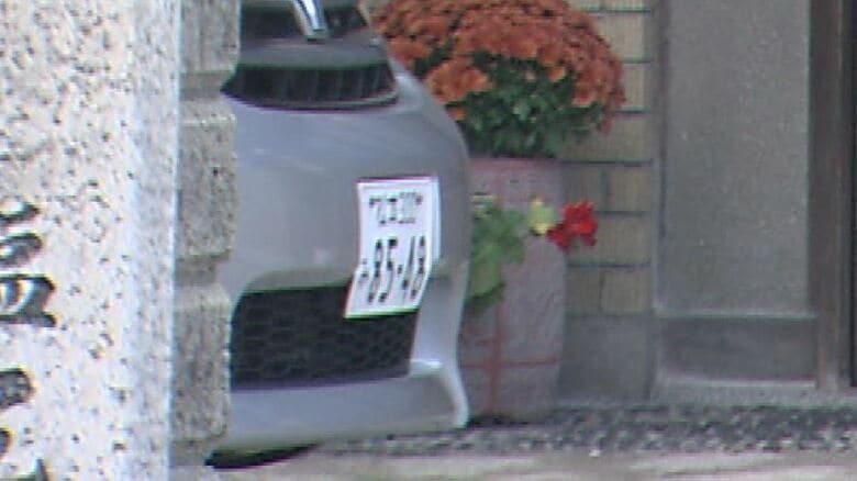 丸山被告が乗っていたとみられる車（2021年10月撮影）