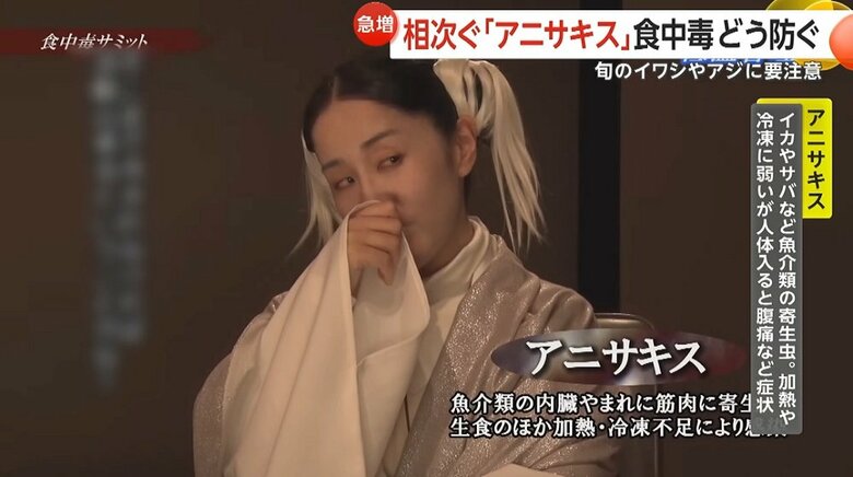 動画内で出てくるアニサキス