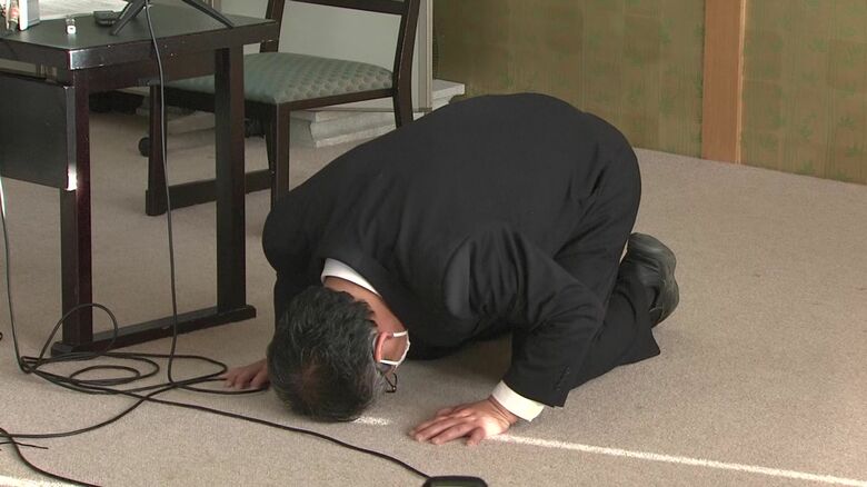事故から4日後 会見で謝罪