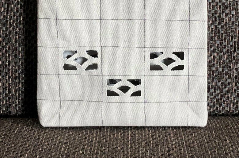 ブロック塀の透かし部分（提供：あるる工作会社さん）