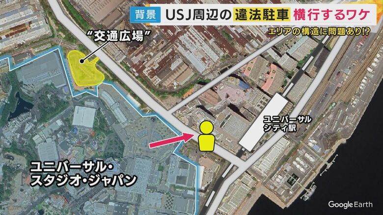 駅と反対側にある「交通広場」