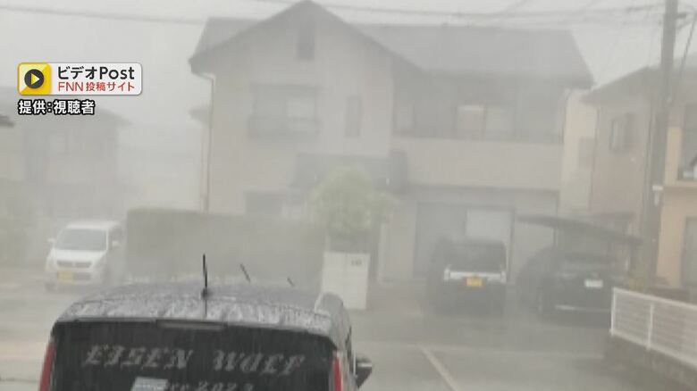 当時の雨風（視聴者提供）