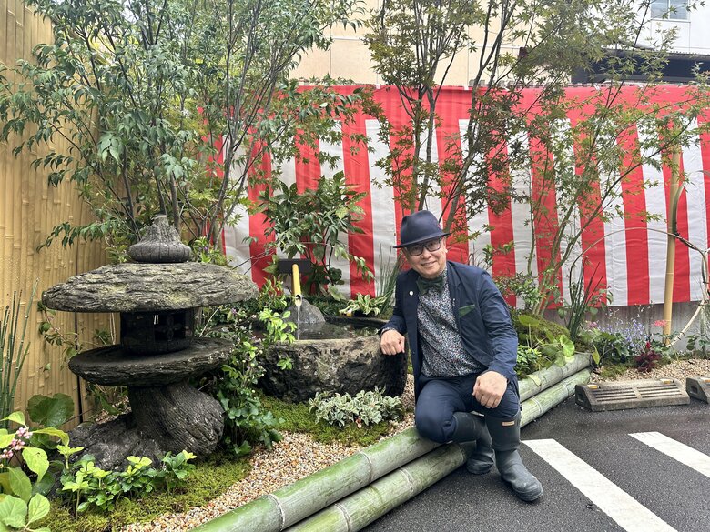 銀屋町の庭をプロデュースした庭師・石原和幸さん