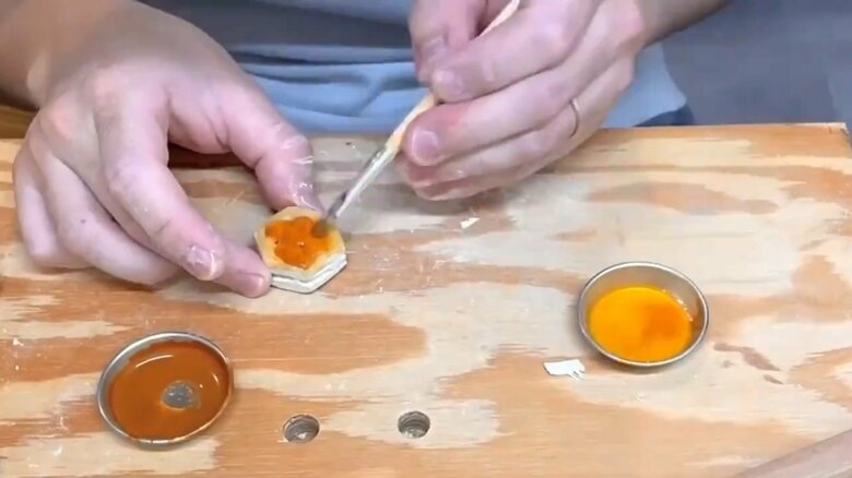 パイの実を再現した作品の制作工程9
