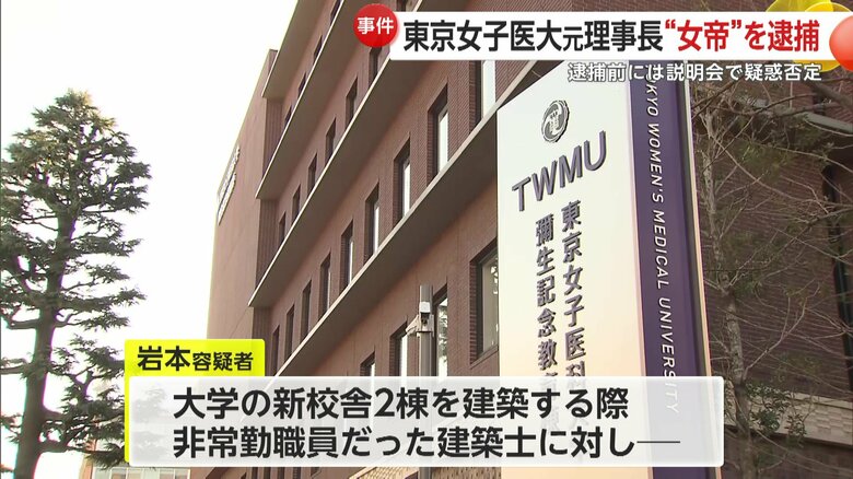 元理事長の逮捕という異例の事態に揺れる東京女子医科大学