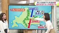 北海道【菅井さんの天気予報 19日(火)】風と山が作る気候多様性…網走と帯広の気温差は約20℃！あす～来週末までの見通しも