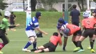 子どもたちが練習の成果競う　県ラグビースクール親善交流大会　岩手県釜石市