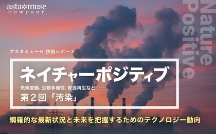 「ネイチャーポジティブ(気候変動、生物多様性、資源再生など)」の網羅的な最新状況と未来を把握するためのテクノロジー動向:第2回 汚染/汚染除去