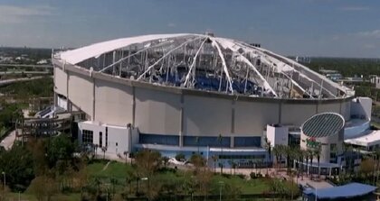 ハリケーン「ミルトン」猛威　14人死亡　球場の屋根も剥がれる…災害対応で大統領選の対立激化　アメリカ・フロリダ州