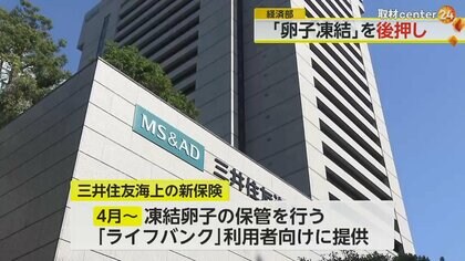 三井住友海上が卵子凍結「専用保険」販売へ　経済的理由で卵子凍結をためらう女性を後押し　国内損保で初