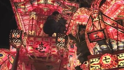 観客を前に“4年ぶりのけんか”福野夜高祭　大行燈を壊し合う「引き合い」復活…地域の祭りを未来へ【富山発】
