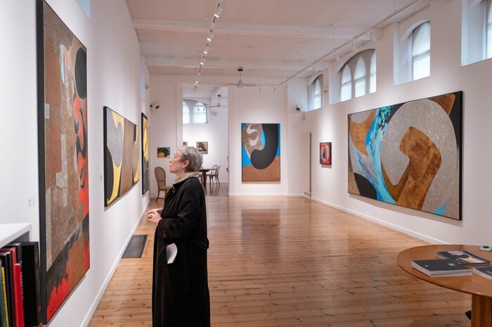 オクトーバー・ギャラリー 個展の様子（ロンドン）