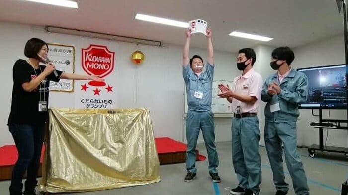 優勝時の様子(画像提供:千成工業)