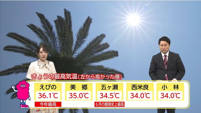 過去2番目に早い梅雨明けで「雨量」は足りてる？　「6月降水量」は平年より少ないが「ダムの貯水率」はまだ余裕あり　「行こやん」は宮崎市・和石で田植え！｜FNNプライムオンライン