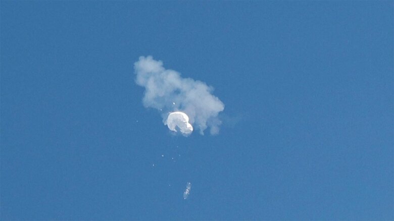 米･撃墜された中国“偵察気球”　中国南部で打ち上げ　米軍が1週間も追跡　｜FNNプライムオンライン