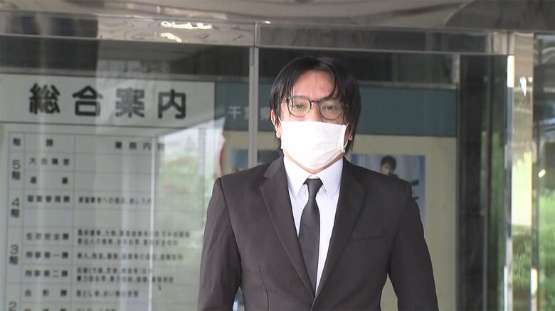 去年9月、千葉県警柏署から保釈される田中被告