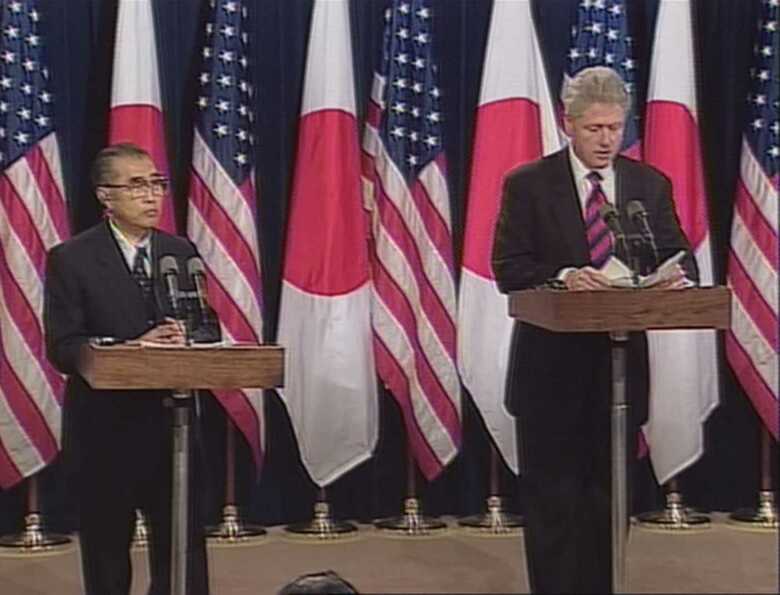 1999年5月　日米首脳会談後の共同会見