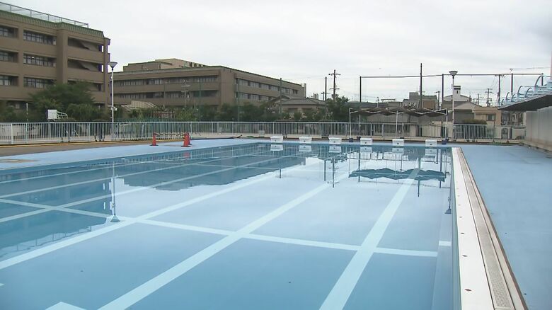 大阪市立矢田北小学校のプール