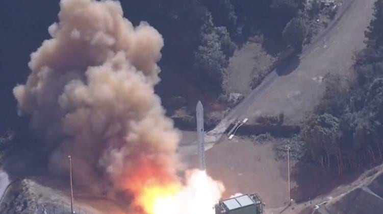 カイロス2号機 打ち上げの瞬間 12月18日