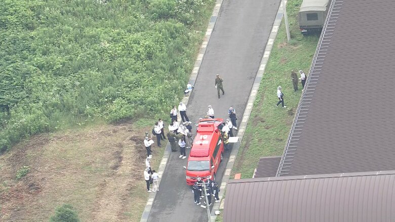 隊員が銃を発射した陸自射撃場（午前11時ごろ 岐阜市）