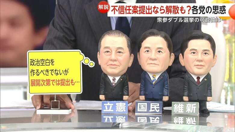 「政治的空白を解散によって作るべきではない」と考える立憲の野田代表